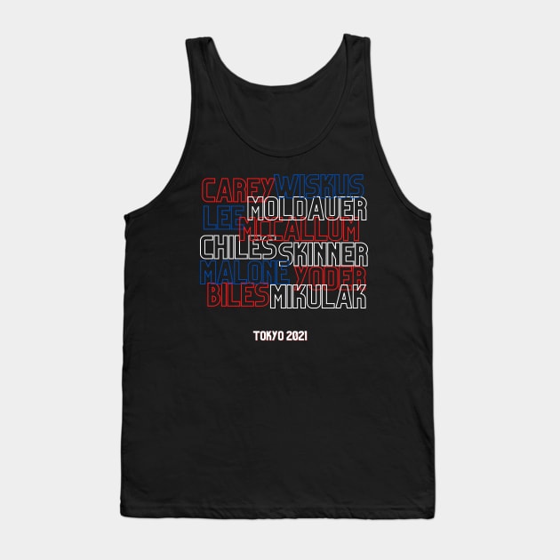 2021 Men's & Women's Olympic Gymnastics Team Tank Top by All Things Gymnastics Podcast 